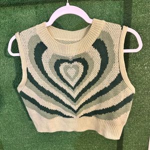 Cropped Sweater Vest